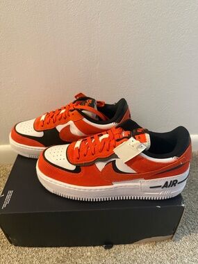 Nike Women’s' Orange and Black Low-Top Sneakers